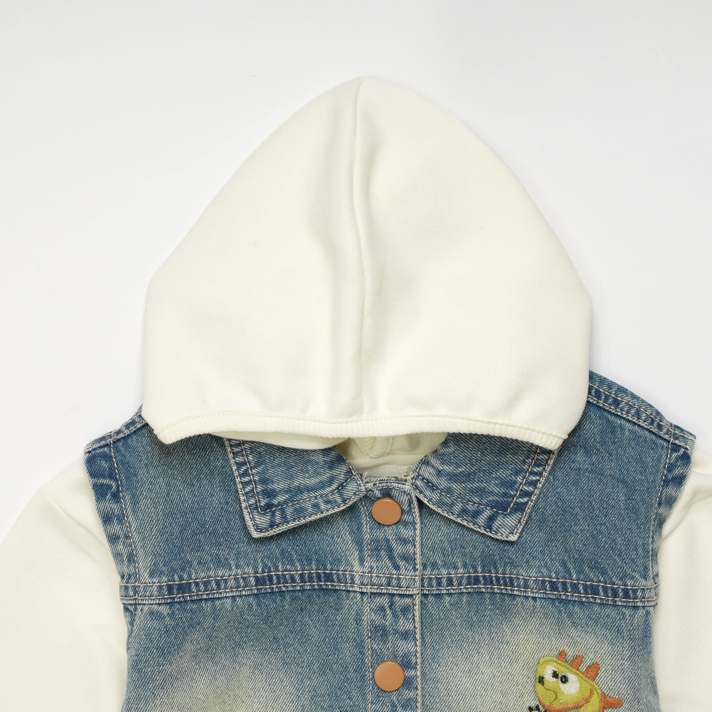 HOOD WITH DENIM JACKET