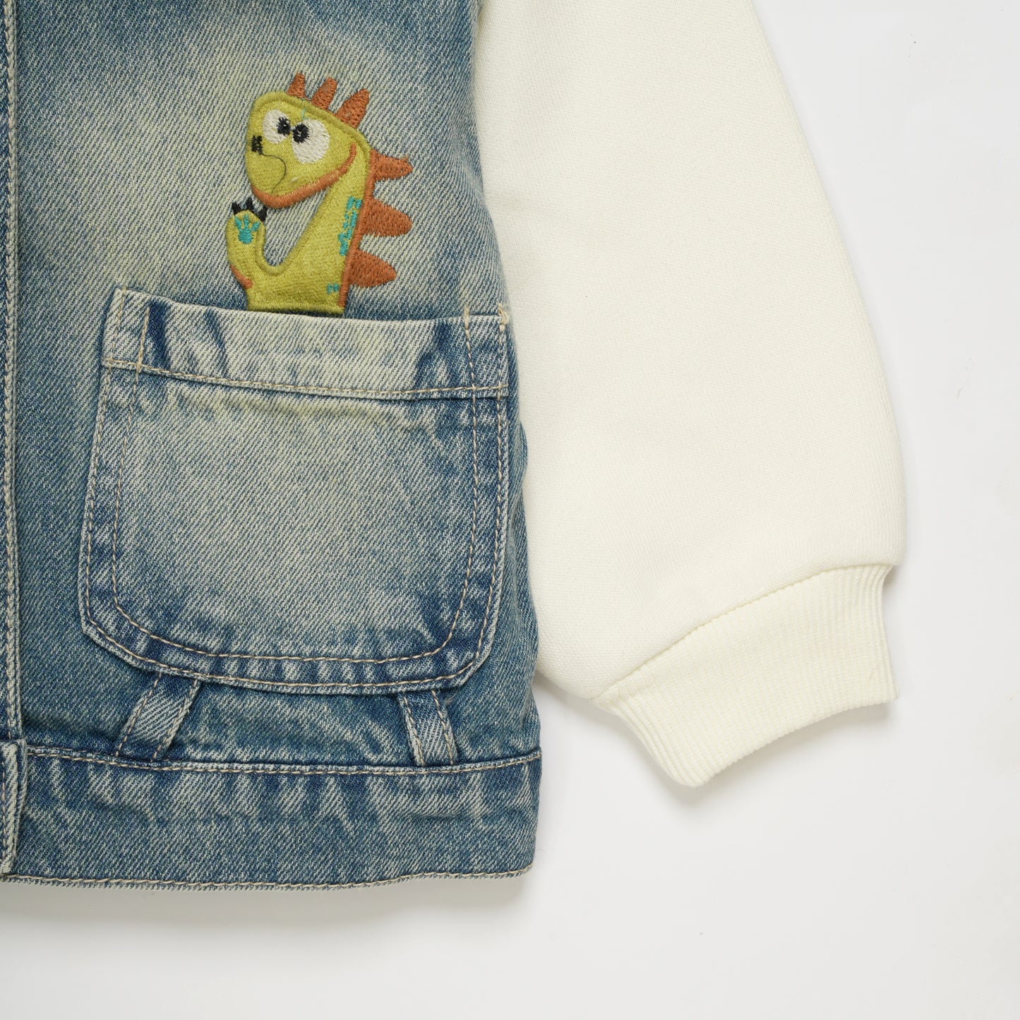 HOOD WITH DENIM JACKET