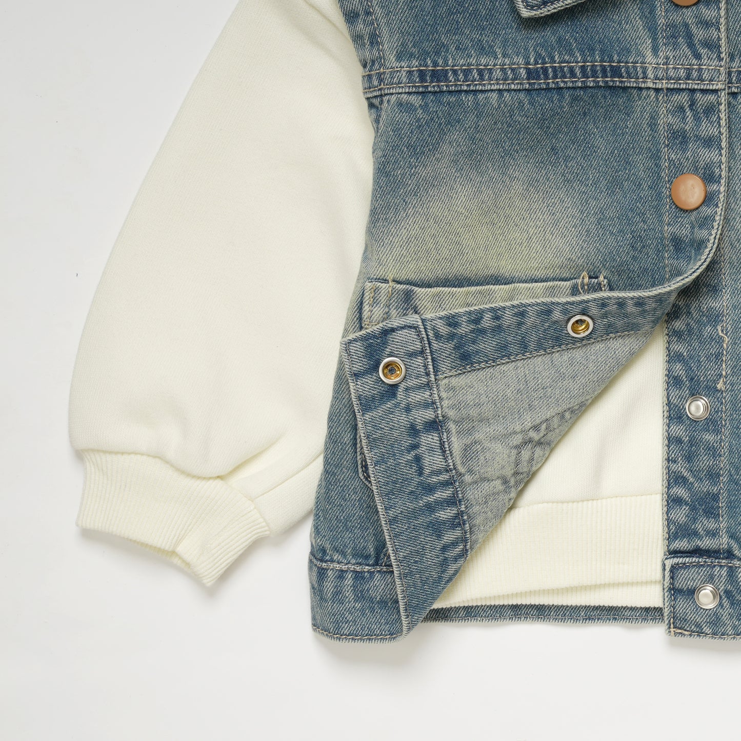 HOOD WITH DENIM JACKET