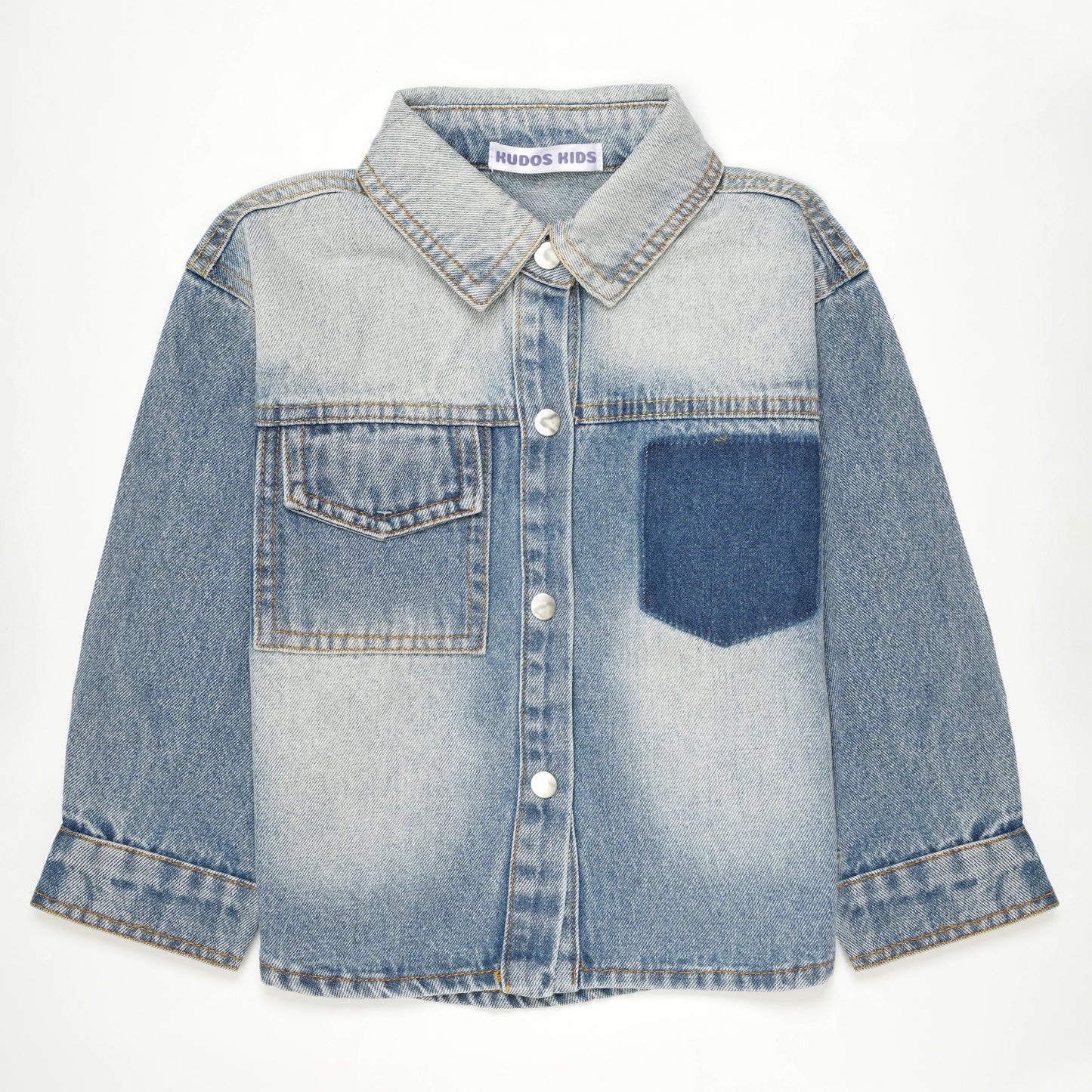 DENIM SHIRT SHADED BLUE