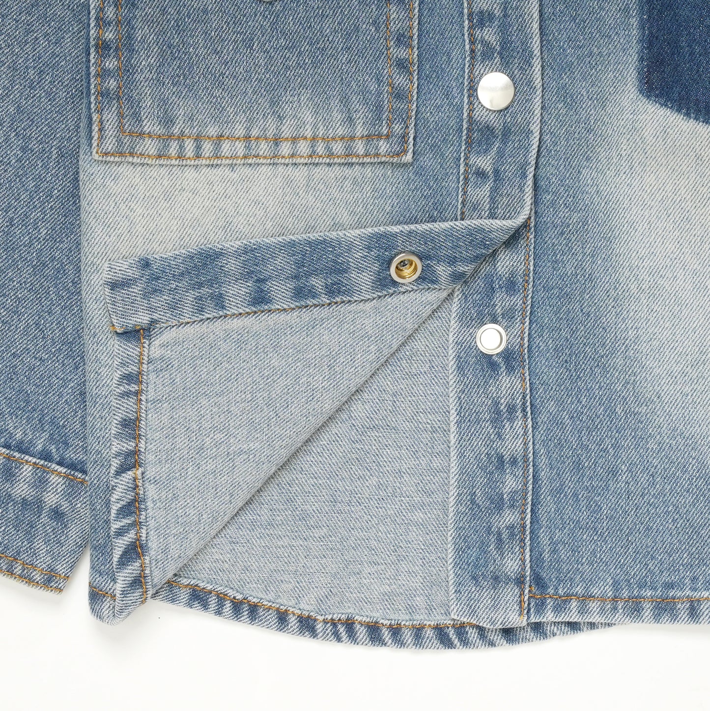 DENIM SHIRT SHADED BLUE
