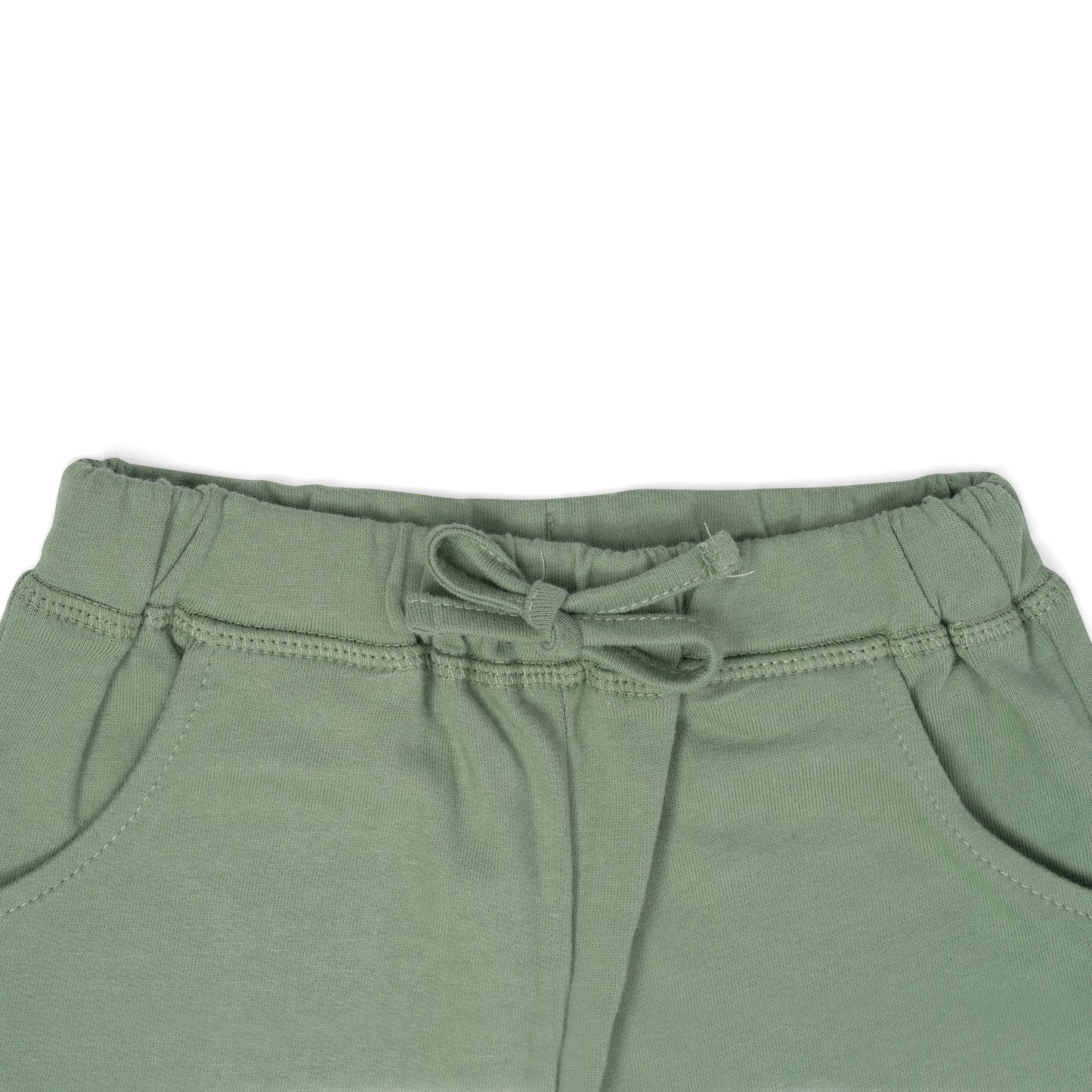 GREEN CASUAL SHORTS
