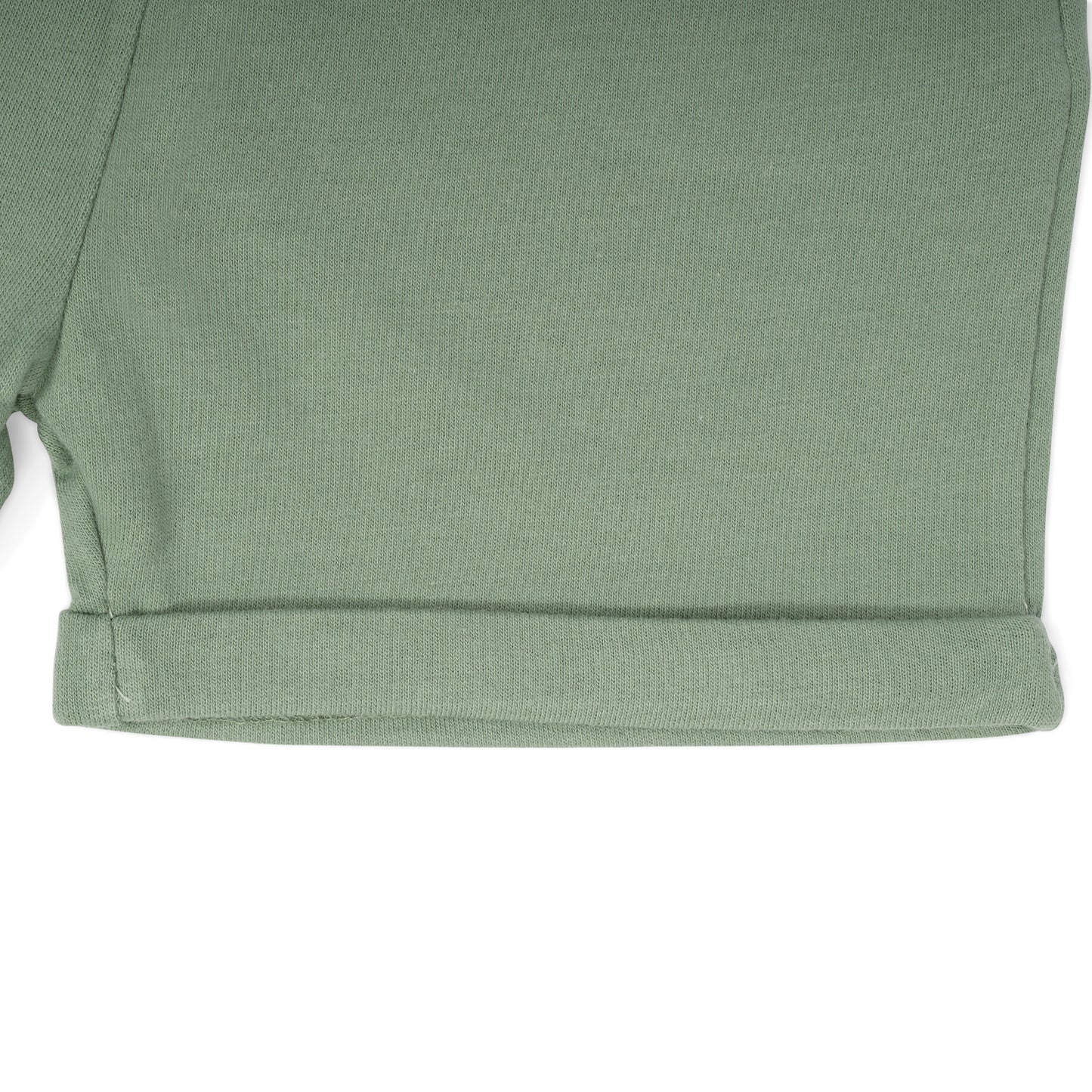 GREEN CASUAL SHORTS