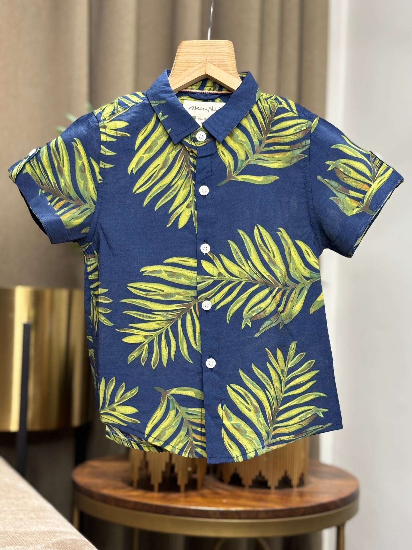PRINTED C-ORD SET BLUE