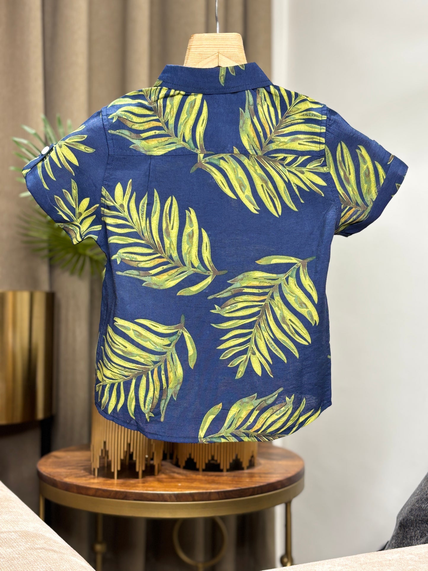 PRINTED C-ORD SET BLUE