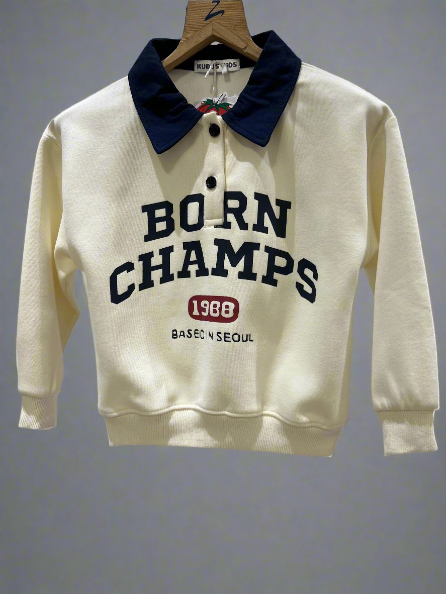 BORN CHAMP PULLOVER CREAM