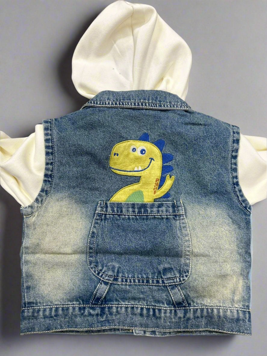 HOOD WITH DENIM JACKET