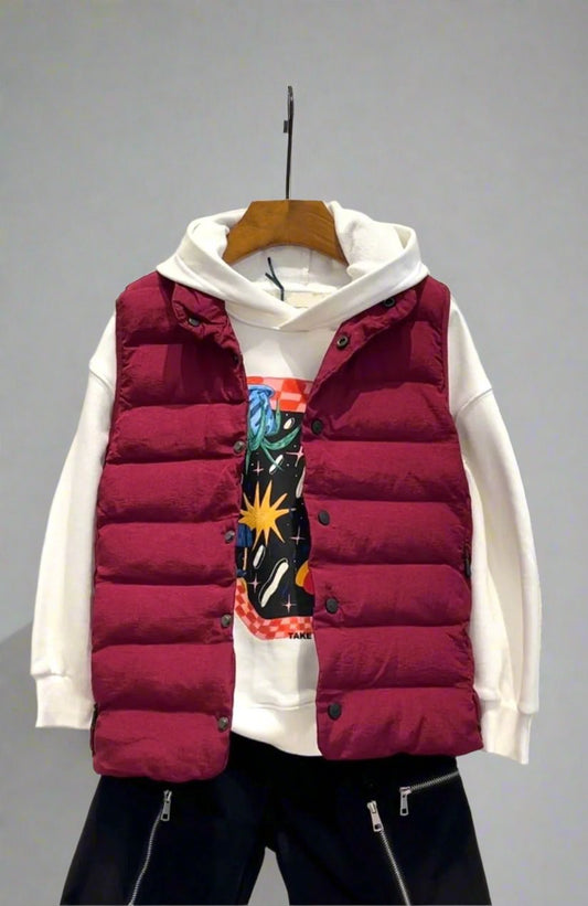 PUFFER JACKET RED