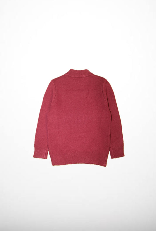PLAIN KNIT SWEATER MAGENTA