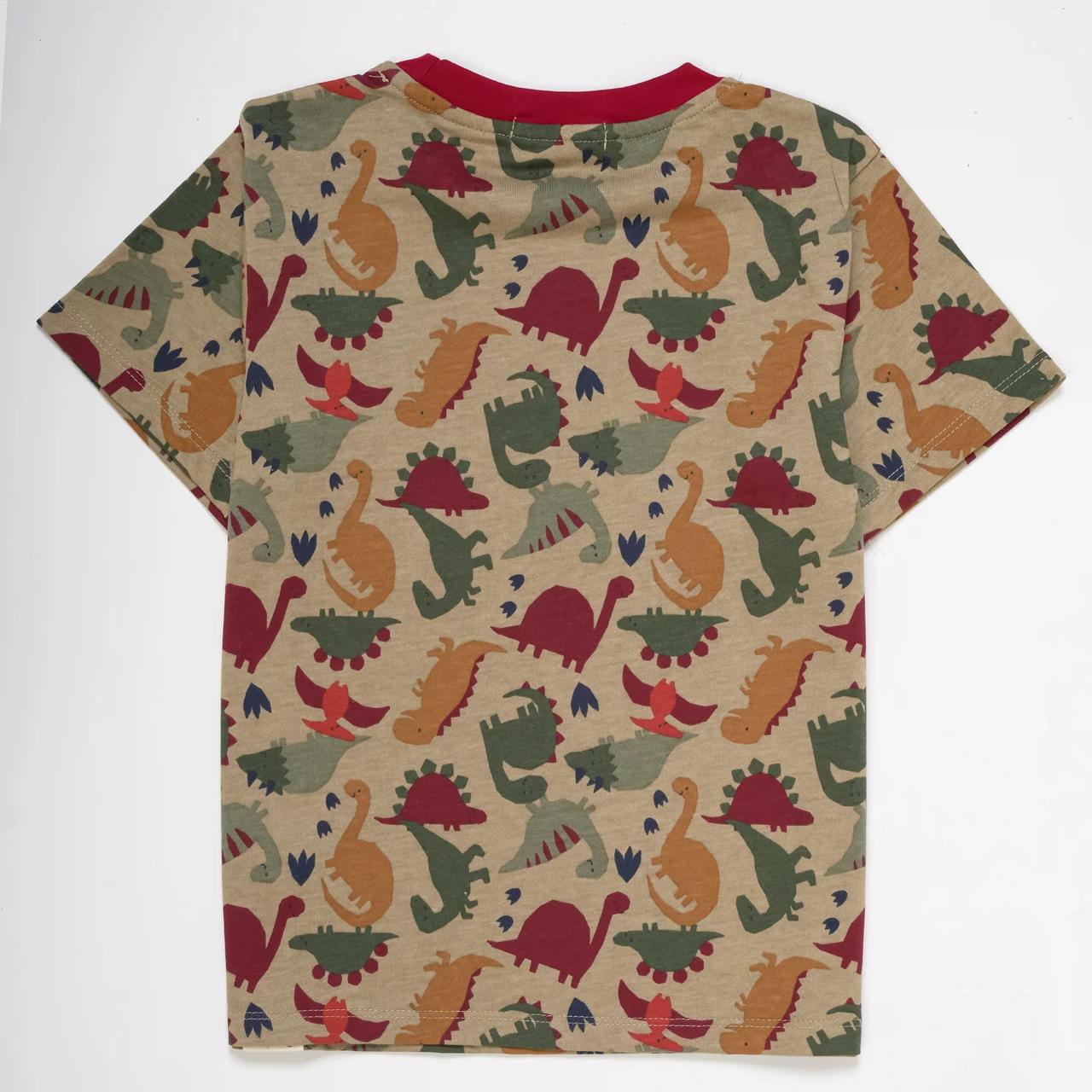 CASUAL DINOSAUR RED T SHIRT #125