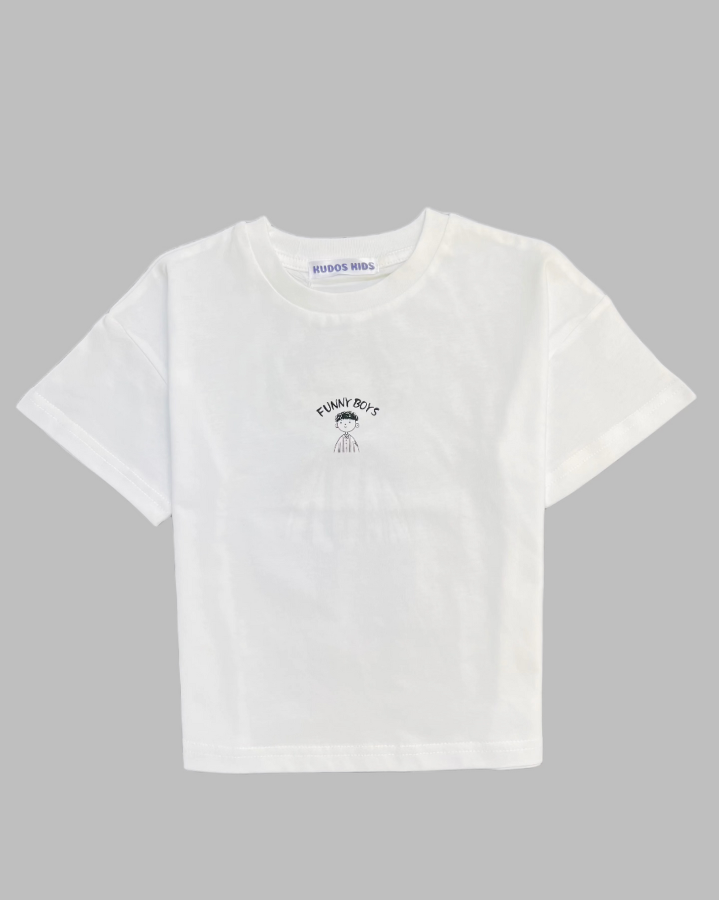 FUNNY BOYS WHITE T SHIRT