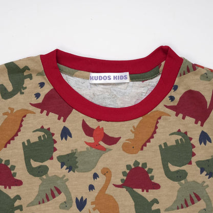 CASUAL DINOSAUR RED T SHIRT #125