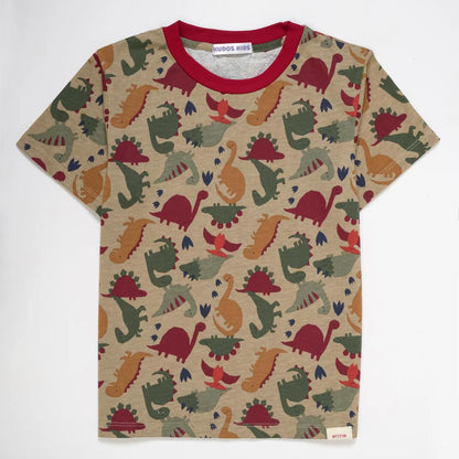 CASUAL DINOSAUR RED T SHIRT #125