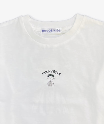 FUNNY BOYS WHITE T SHIRT