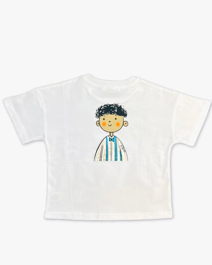 FUNNY BOYS WHITE T SHIRT