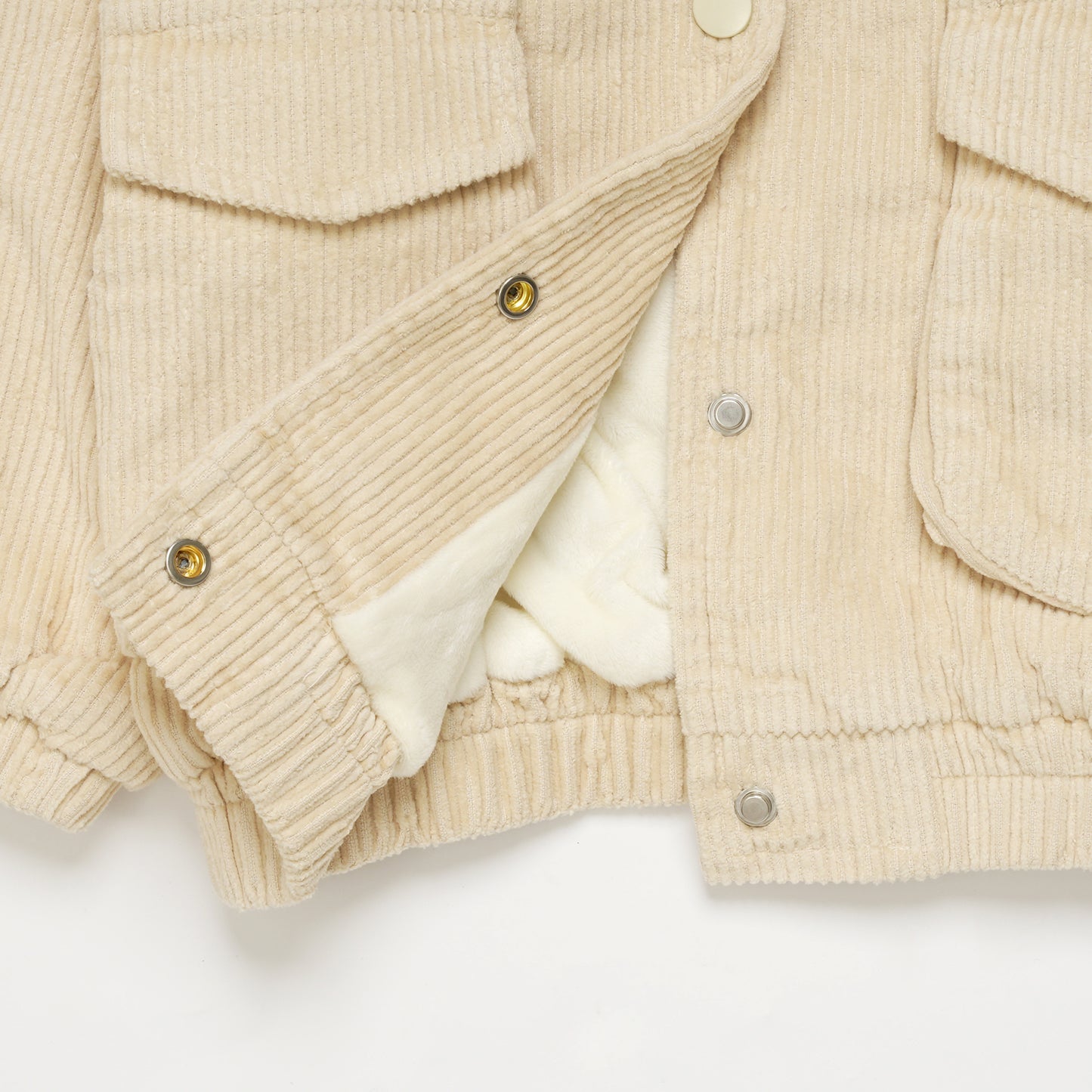 HARVARD HOOD WITH JACKET SET CREAM