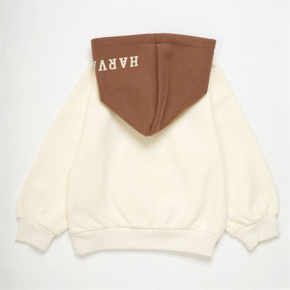 HARVARD HOOD WITH JACKET SET CREAM