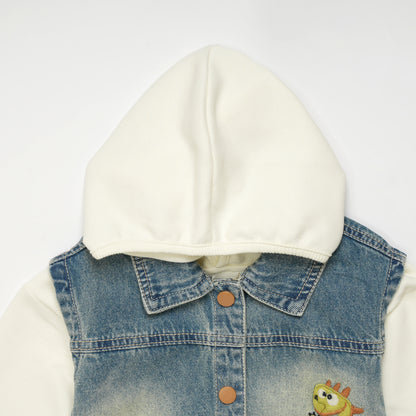 HOOD WITH DENIM JACKET