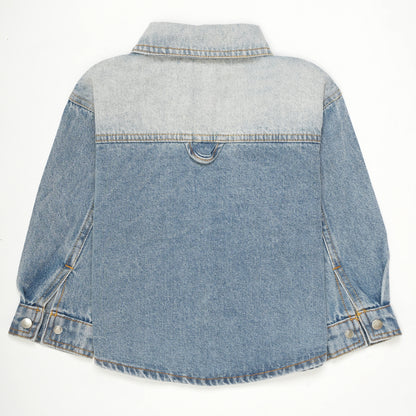 DENIM SHIRT SHADED BLUE