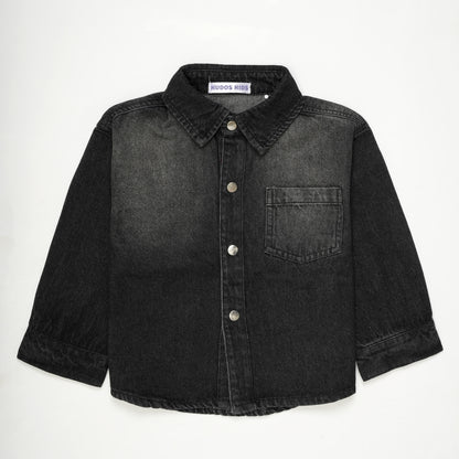 DENIM SHIRT BLACK #196