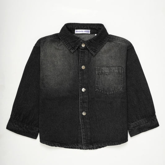 DENIM SHIRT BLACK #196