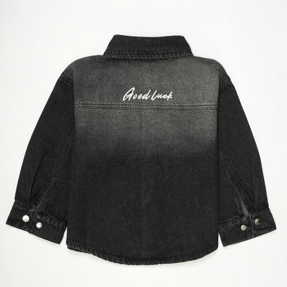 DENIM SHIRT BLACK #196