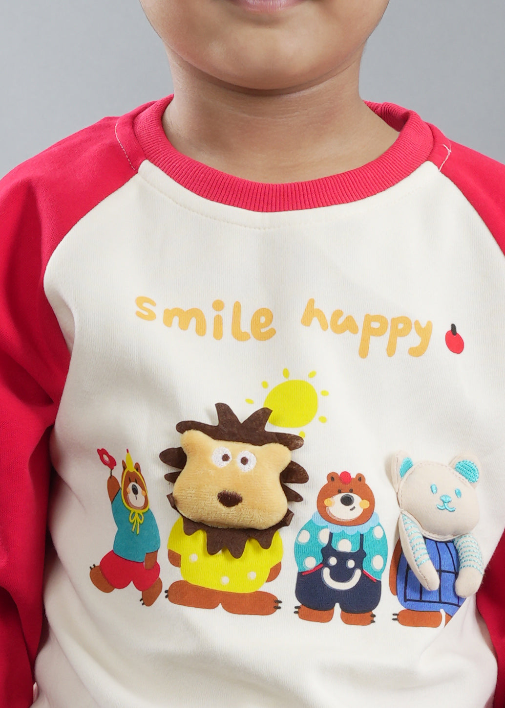 SMILE CO-ORD SET RED