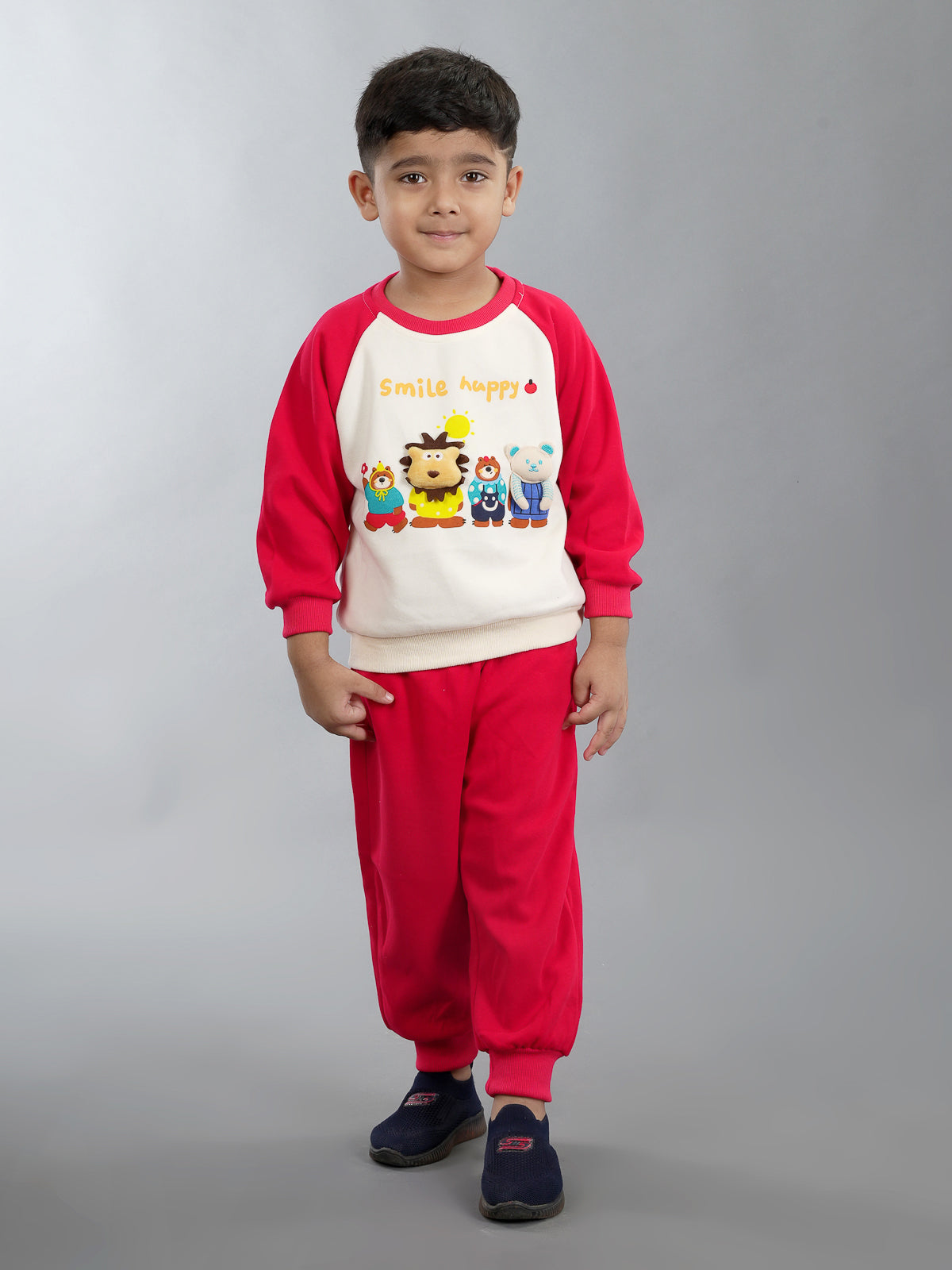 SMILE CO-ORD SET RED