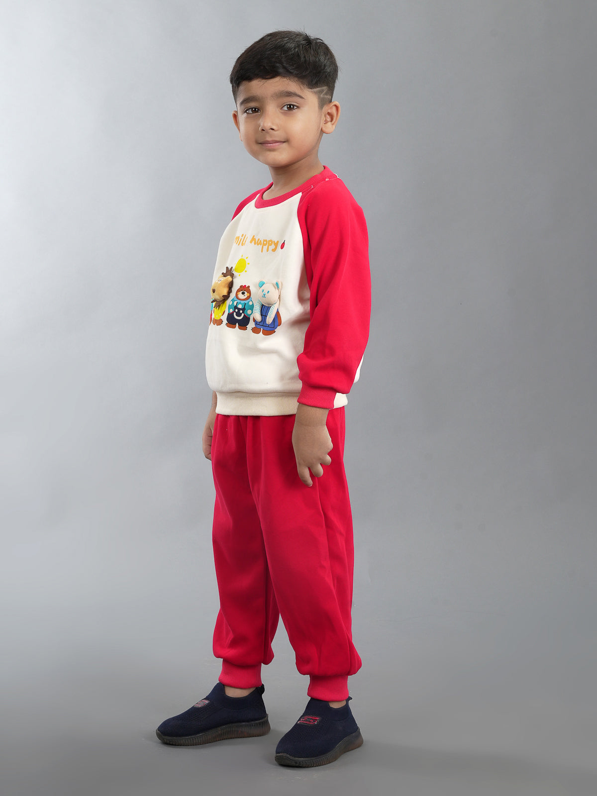 SMILE CO-ORD SET RED