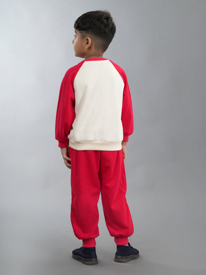 SMILE CO-ORD SET RED
