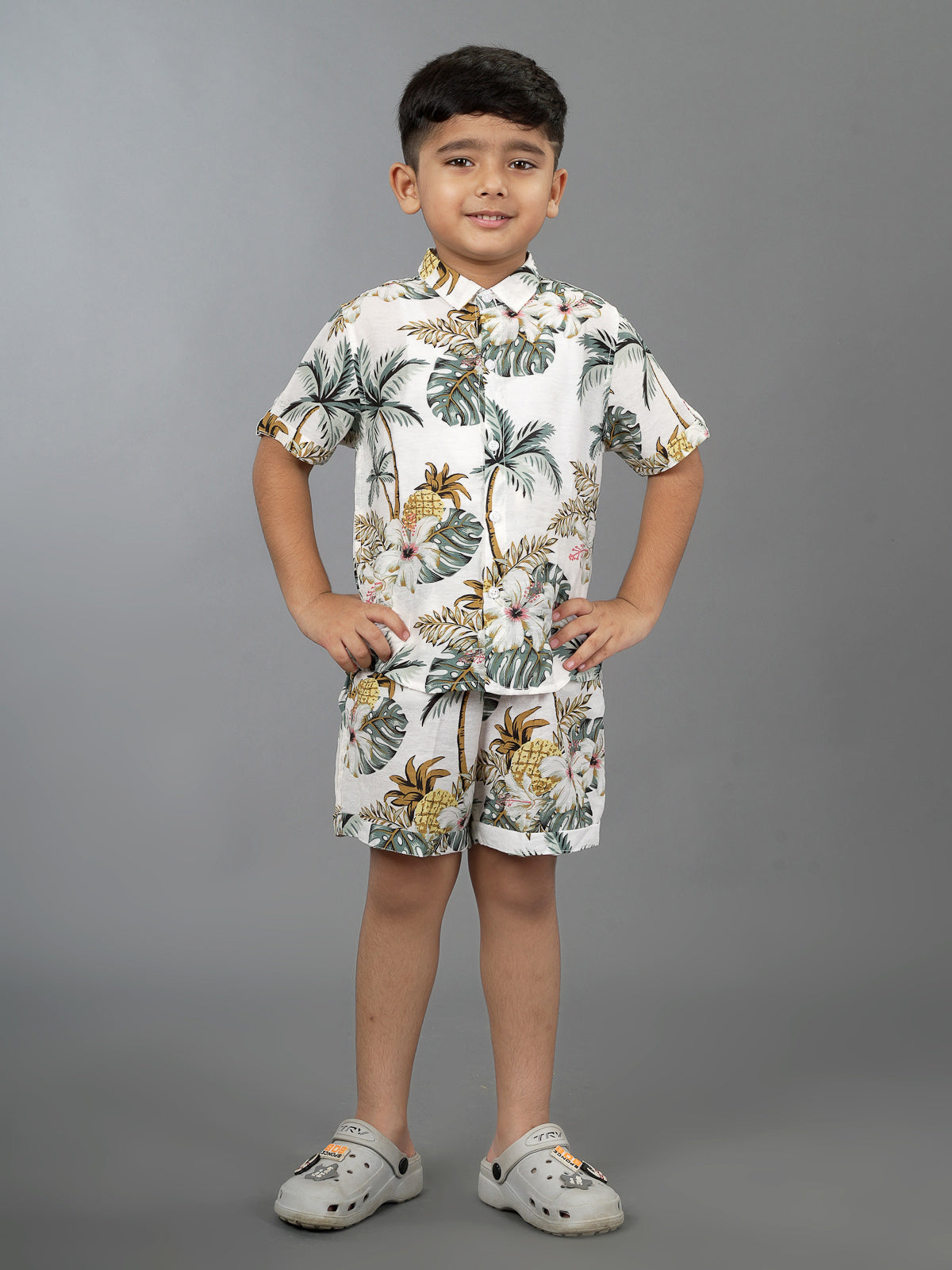 PRINTED C-ORD SET WHITE