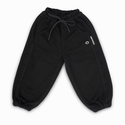 SMILE BLACK JOGGERS #124A