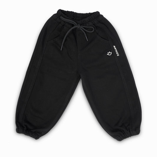 SMILE BLACK JOGGERS #124A