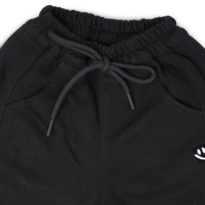 SMILE BLACK JOGGERS #124A