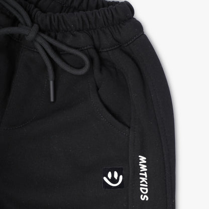 SMILE BLACK JOGGERS #124A