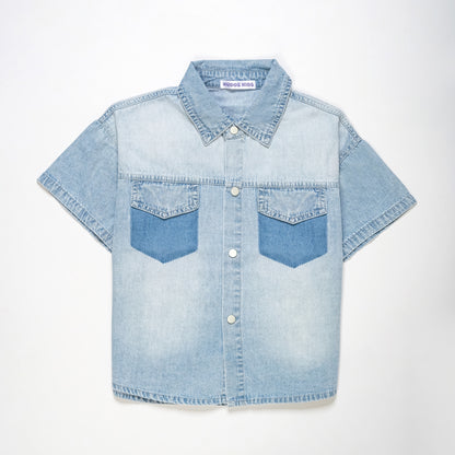 COMFORTABLE FIT DENIM SHIRT
