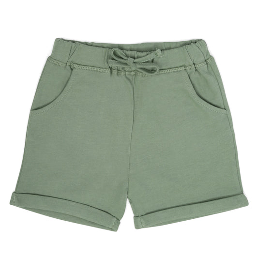 GREEN CASUAL SHORTS