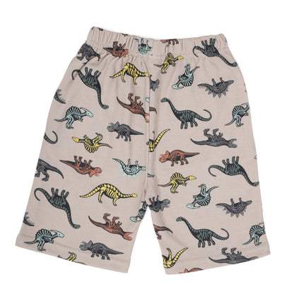 Dinosaur Print Long Shorts