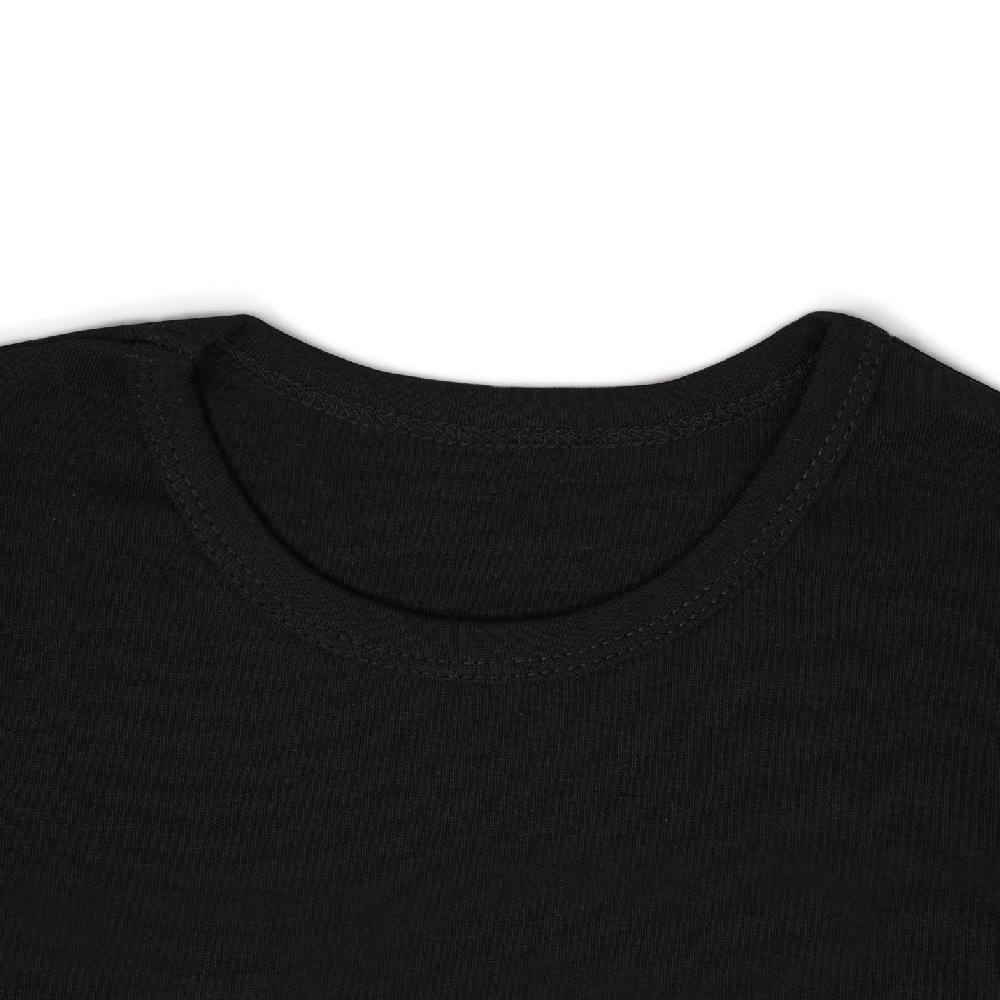 PLAIN BLACK CASUAL T-SHIRT