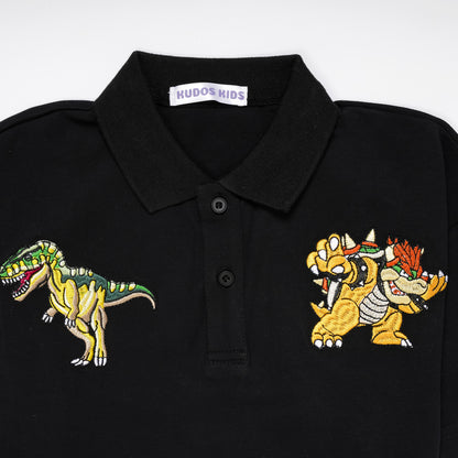 EMBROIDERY BLACK TSHIRT