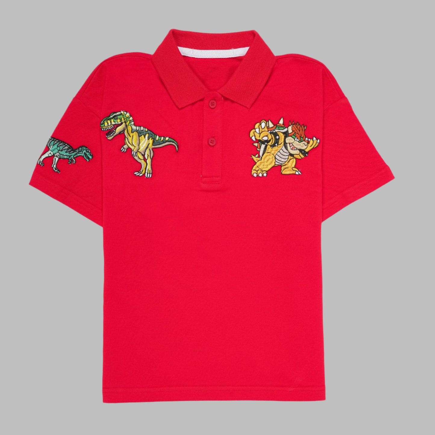 EMBROIDERY RED TSHIRT