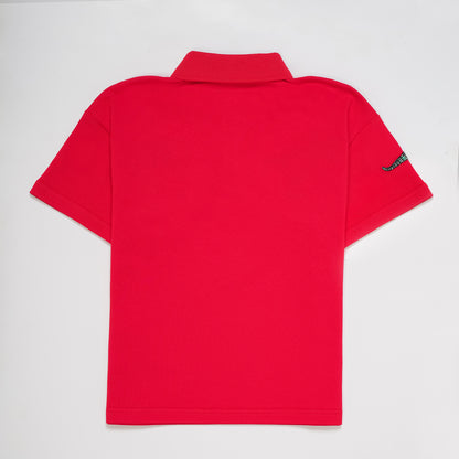 EMBROIDERY RED TSHIRT