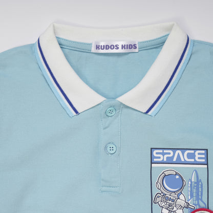 SPACEMAN T-SHIRT BLUE