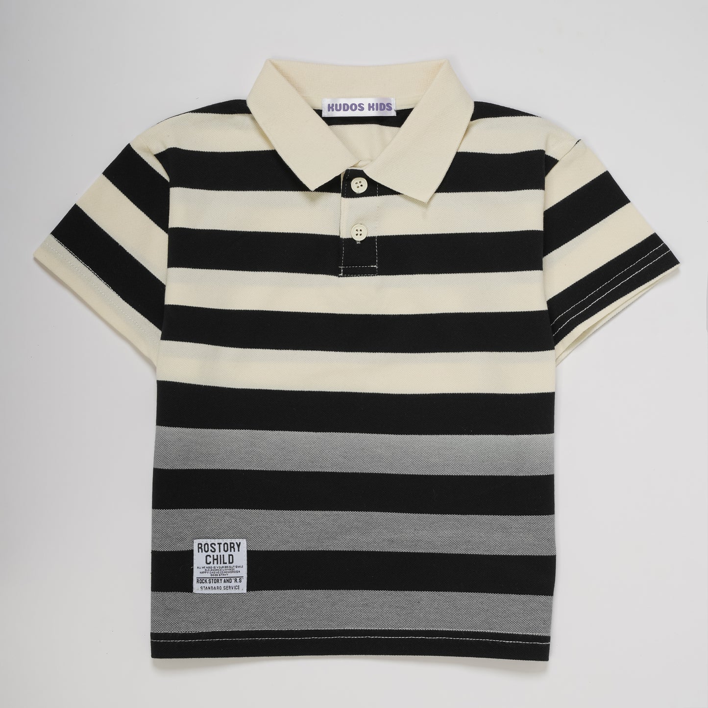 STRIPED POLO BLACK OMREY