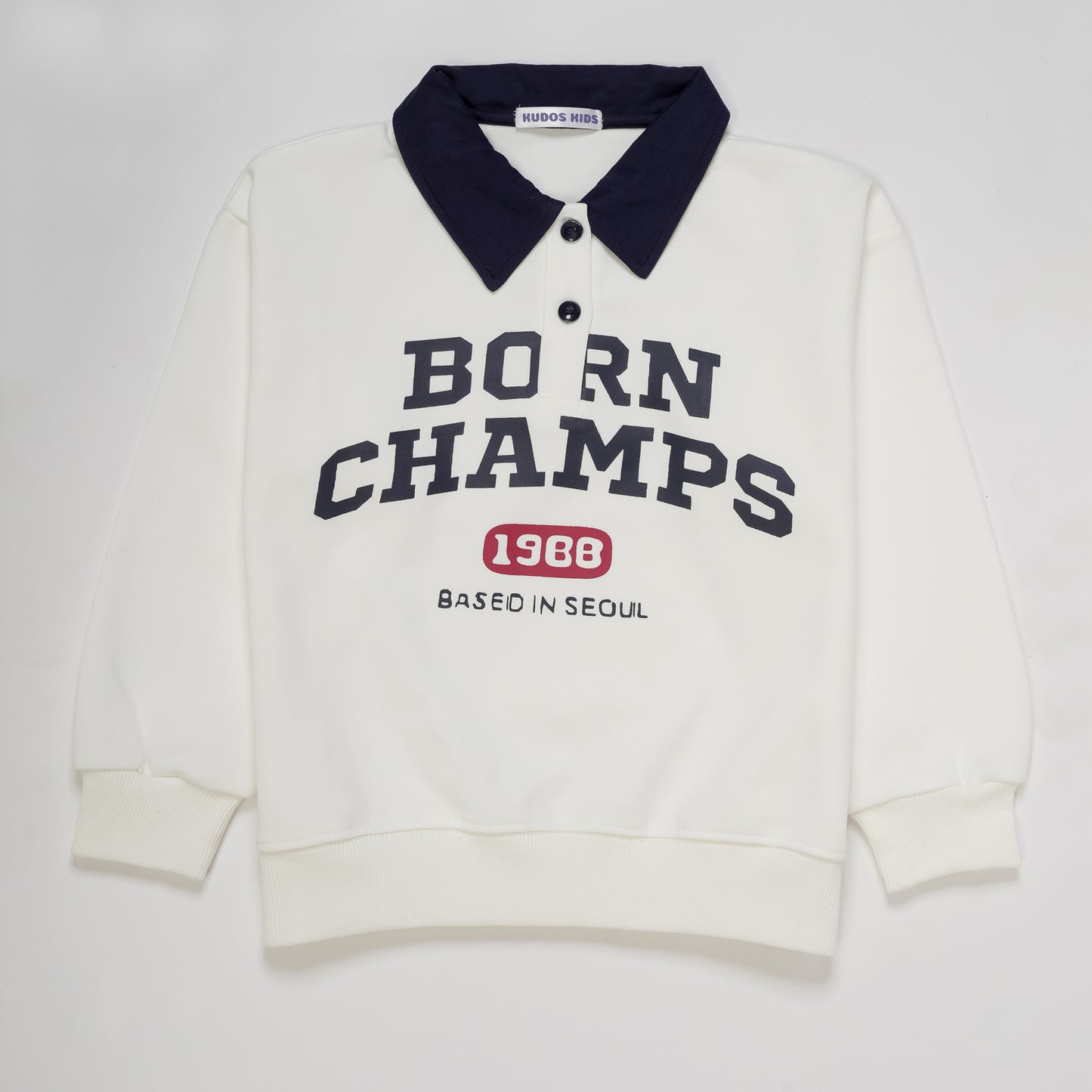 BORN CHAMP PULLOVER WHITE