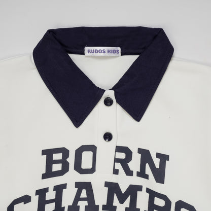 BORN CHAMP PULLOVER WHITE