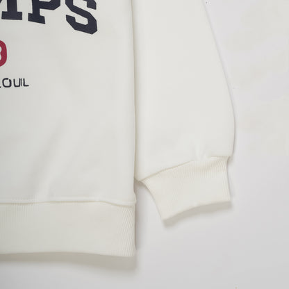 BORN CHAMP PULLOVER WHITE