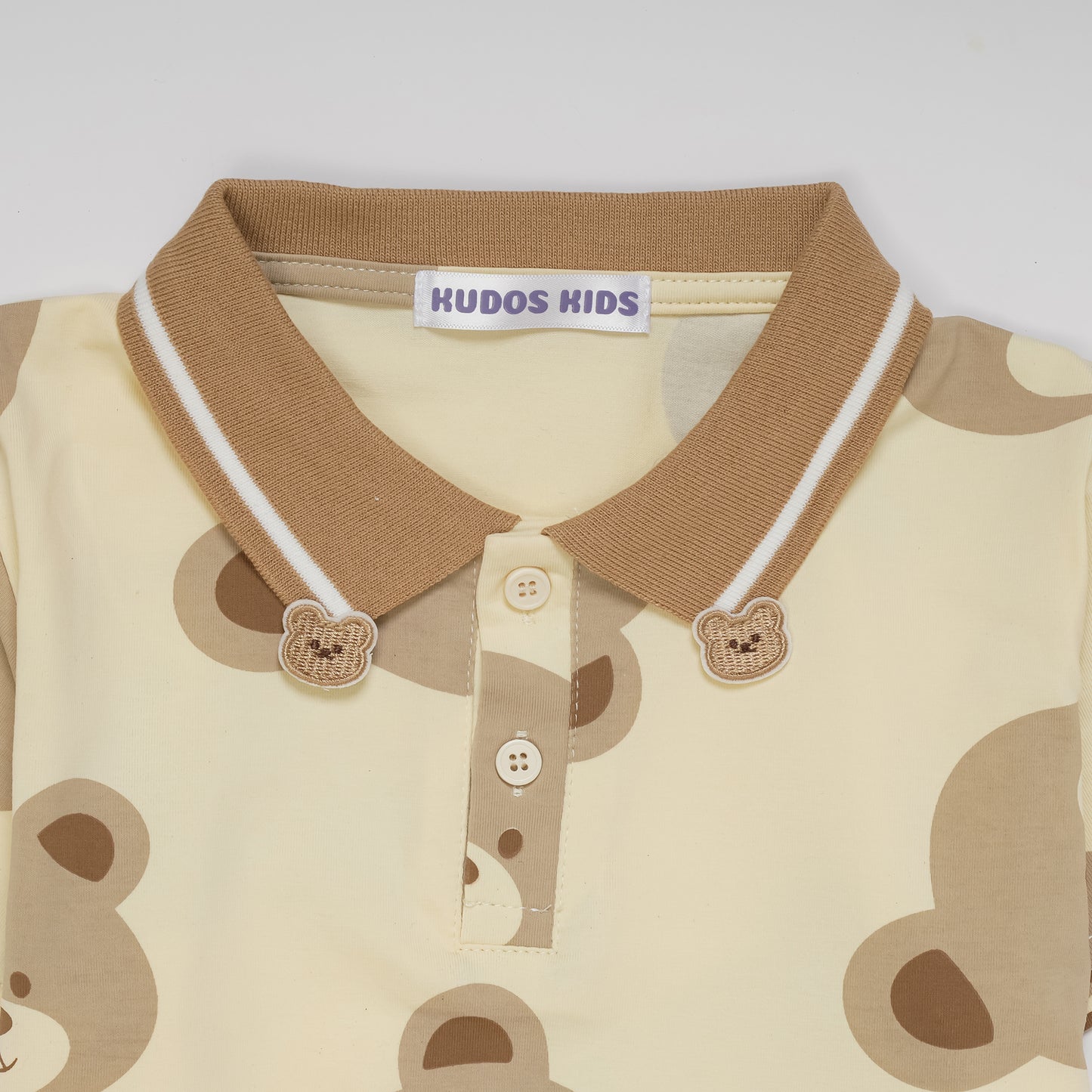 BEAR PRINT T-SHIRT SHORTS SET