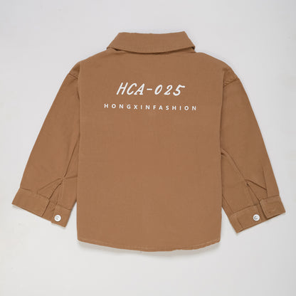 BROWN POCKET SHIRT