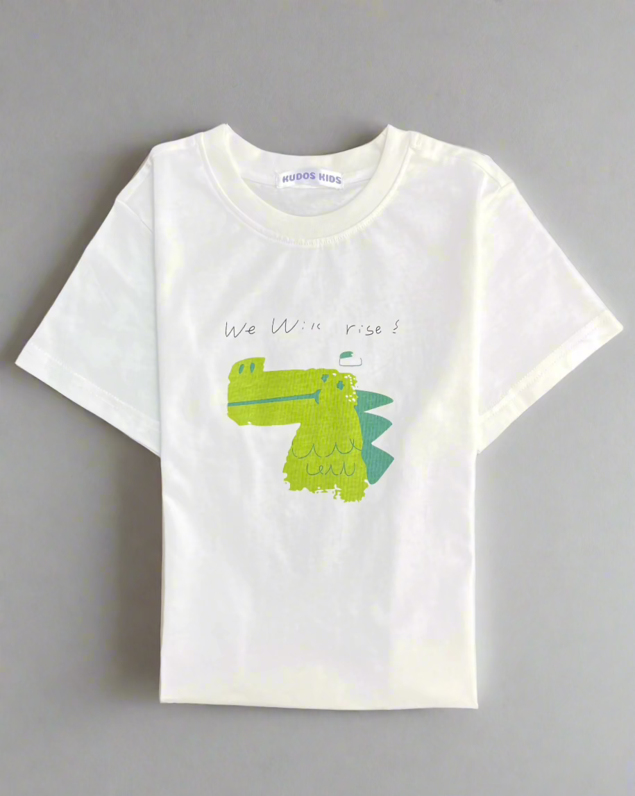 DINO RISE WHITE TSHIRT